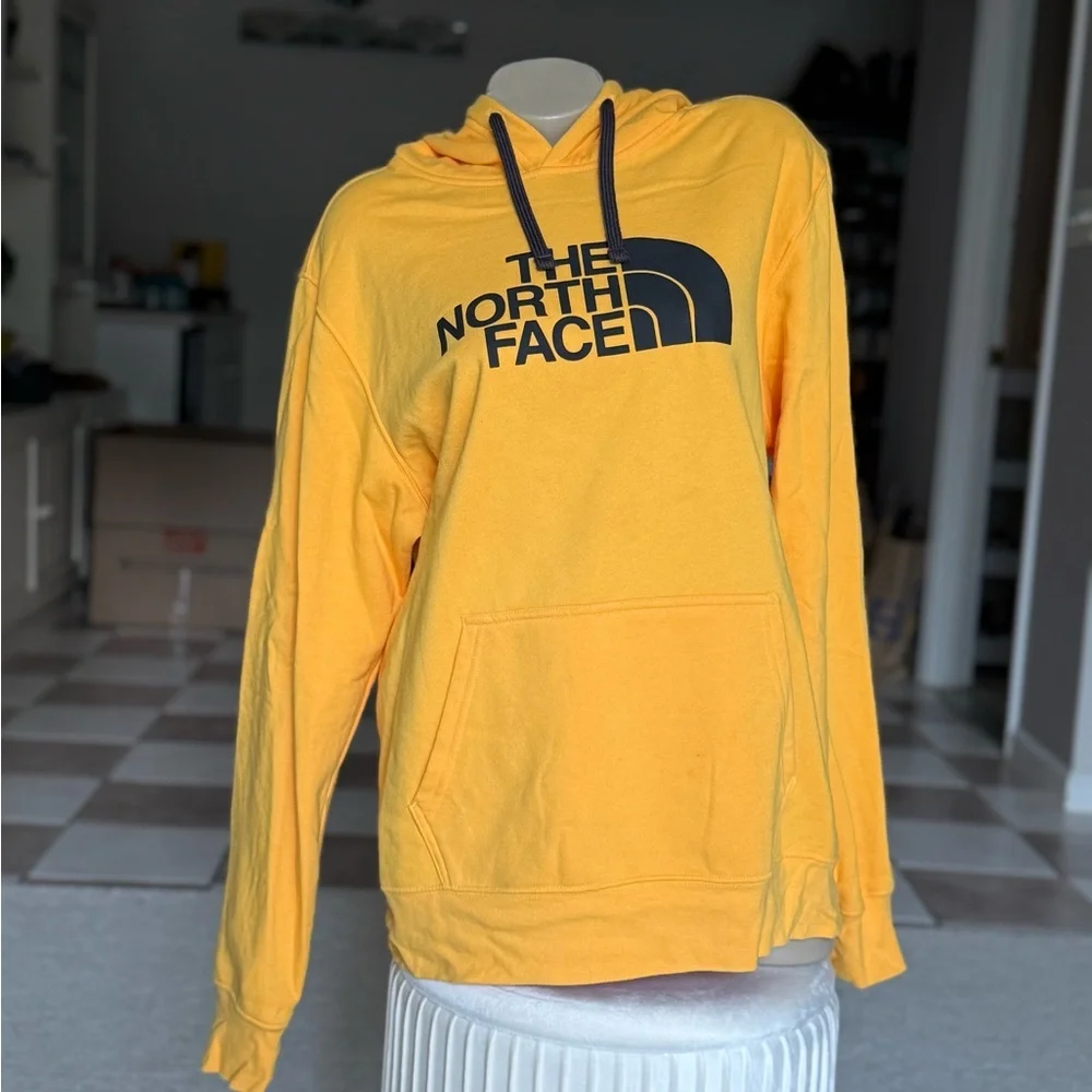 The North Face Men's Yellow Logo Hoodie Size: Large